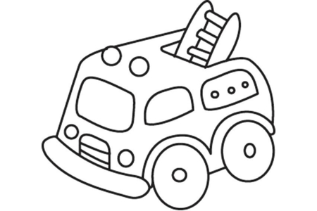 Coloriage Camion 04 – 10doigts.fr