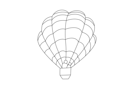 Coloriage Montgolfière 03 – 10doigts.fr