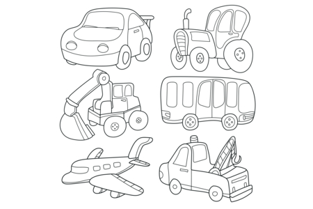 Coloriage Transport 01 – 10doigts.fr