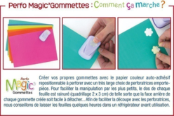 Papier adhésif spécial gommettes - Stickers Fantaisies - 10doigts.fr - 2