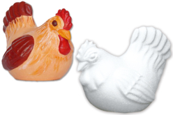 Poule en polystyrène - Animaux en polystyrène - 10doigts.fr