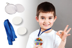 Médailles à personnaliser - Plastique Transparent - 10doigts.fr