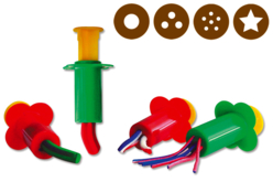 Set de 4 Pistons d'extrusion - Outils de Modelage - 10doigts.fr