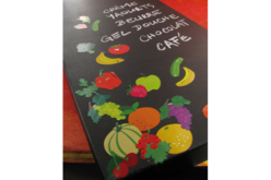 Gommettes légumes sur ardoise - Gommettes Fleurs, Fruits et Légumes - 10doigts.fr