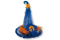 Chapeau princesse ou sorcière en carton blanc - Couronnes et Chapeaux pour Carnaval : Loisirs Créatifs pour Enfants - 10doigts.fr