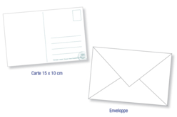 Set carte postale "Enfant cœur" - Gommettes Histoires et décors - 10doigts.fr - 2