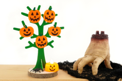 Arbre à citrouilles d'Halloween - Accessoires créatifs Halloween - 10doigts.fr