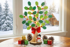 Arbre de Noël (Houx) - Stickers en mousse - 10doigts.fr