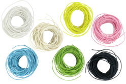 assortiment coton ciré à la couleur - Fil coton, échevette - 10doigts.fr