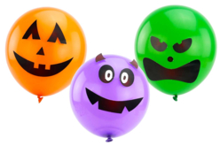 Ballon Citrouille Monstre Fantome - Ballons d'halloween - 10doigts.fr