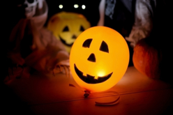 ballons orange halloween citrouille - Ballons d'halloween - 10doigts.fr