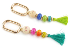 Bijou de sac pour la fête des mères - Pompons pour bricolage créatif - 10doigts.fr - 2