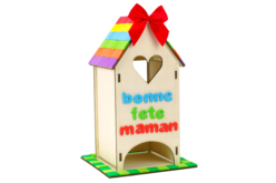 boite maison thé avec noeud - Noeuds et rubans - 10doigts.fr - 2