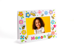 Cadre printanier à décorer avec des gommettes - Gommettes Alphabet, messages - 10doigts.fr