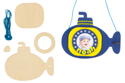 cadre sous-marin - Cadres photos en bois - 10doigts.fr - 2