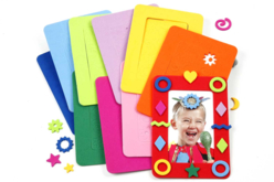 cadres en caoutchouc mousse EVA - Cadres photos à décorer - 10doigts.fr