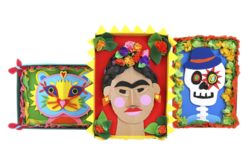 cadres mexicains - Carton ondulé - 10doigts.fr