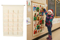 calendrier avent textile coton - Coton, lin - Textiles - 10doigts.fr