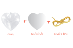 carte forte et cordon - Formes à garnir - Plastique - 10doigts.fr