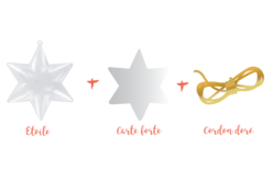 carte forte et cordon - Plastique Transparent - 10doigts.fr