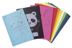 cartes à broder animaux - Tambours et toiles à broder - 10doigts.fr