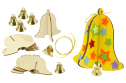 cloches de pâques en bois - Supports de Pâques à décorer - 10doigts.fr