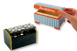 coffre pirate noir tête de mort - Boîtes en bois - 10doigts.fr - 2