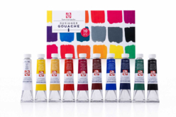Coffret gouache extra-fine - 10 x 20 ml - Gouache fine artiste : des couleurs opaques et lumineuses - 10doigts.fr - 2