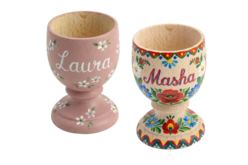 coquetier en bois peint - Objets bois pour la cuisine - 10doigts.fr - 2