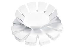 corbeille en carton à décorer - Paille et Raphia - 10doigts.fr