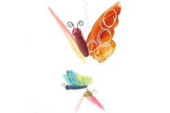 corps de papillons - Suspensions et déco murale - 10doigts.fr
