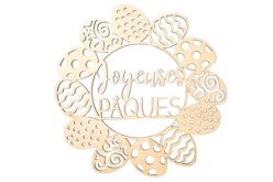 couronne joyeuses paques - Couronnes de Pâques - 10doigts.fr - 2