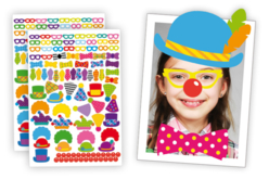 Crazy Clown Stickers - Stickers Fantaisies - 10doigts.fr