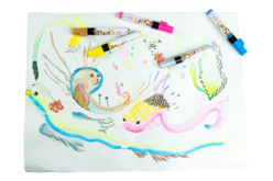 dessin gouache - Marqueur gouache - 10doigts.fr - 2