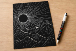 dessin posca blanc fin - Marqueurs POSCA : la référence mondiale de la peinture nomade - 10doigts.fr