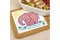 Dessous de plat en porcelaine blanche - Supports en céramique à décorer - 10doigts.fr