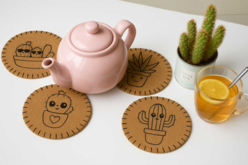 dessous de plat liege - Supports en Liège - 10doigts.fr - 2