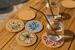 dessous de verre liege - Supports en Liège - 10doigts.fr - 2