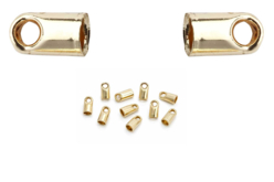 Embouts pour cordon Or - Fermoirs bijoux - 10doigts.fr