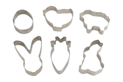 Emporte-pièces métal "Pâques" - 6 pcs - Emporte-pièces créatifs pour enfants – 10doigts.fr