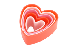 emporte pièces plastique coeurs - Emporte-pièces créatifs pour enfants - 10doigts.fr