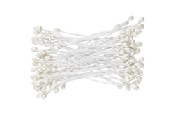 etaminets fleurs blanc - Fleurs en crépon - 10doigts.fr