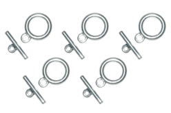 fermoir en t argenté - Fermoirs bijoux - 10doigts.fr