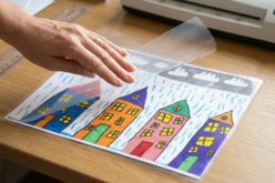 feuilles à plastifier - Accessoires créatifs de bureau - 10doigts.fr