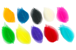 FEUILLES MULTICOLORES - Fleurs et feuilles décoratives - 10doigts.fr