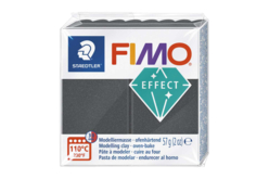 Fimo Effect 57gr - gris acier métallisé  (91) - Pâtes Fimo Effect - 10doigts.fr