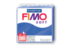 Fimo Soft 57gr - bleu brillant - N° 33 - Pâtes Fimo Soft - 10doigts.fr
