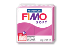 Fimo Soft 57gr - framboise - N° 22 - Pâtes Fimo Soft - 10doigts.fr