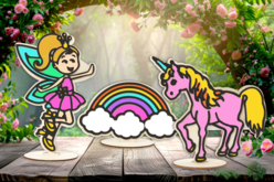 Firgurines en bois avec relief - Thème légendes Fantastique - Livres et Kits de modelage - 10doigts.fr