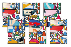 Formes art abstrait - Une année créative : 365 activités créatives à réaliser - 10doigts.fr - 2